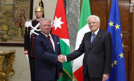 Mattarella incontra il Re di Giordania Abdullah II al Quirinale
