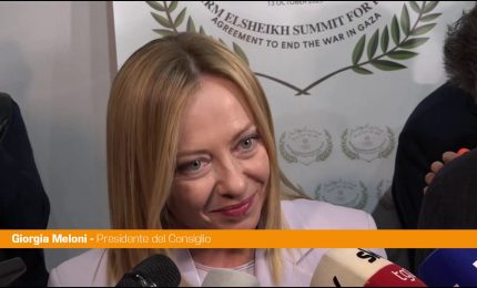 Pace a Gaza, Meloni "L'Italia pu&ograve; giocare un ruolo di primo piano"
