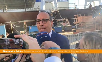 Inaugurazione traghetto Ro-Pax, Aric&ograve; "Prima nave Made in Sicily"