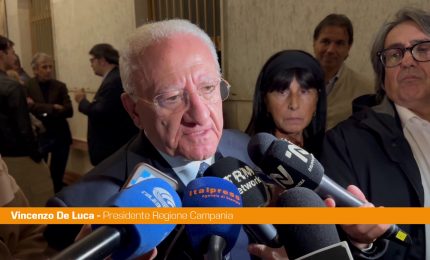 De Luca "L'inverno demografico unisce drammaticamente tutto il Sud"