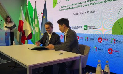 Lombardia a Expo Osaka, firmato accordo per gli scambi commerciali