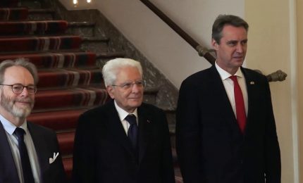 Mattarella incontra il presidente del Senato del Belgio Blondel