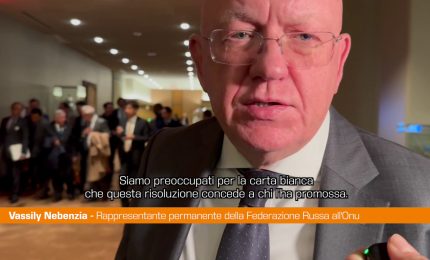 Gaza, Nebenzia "No veto Russia a risoluzione ONU perch&egrave; chiesto dai palestinesi"