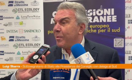 Sud, Sbarra "Cresce più del resto del Paese con azione governo"