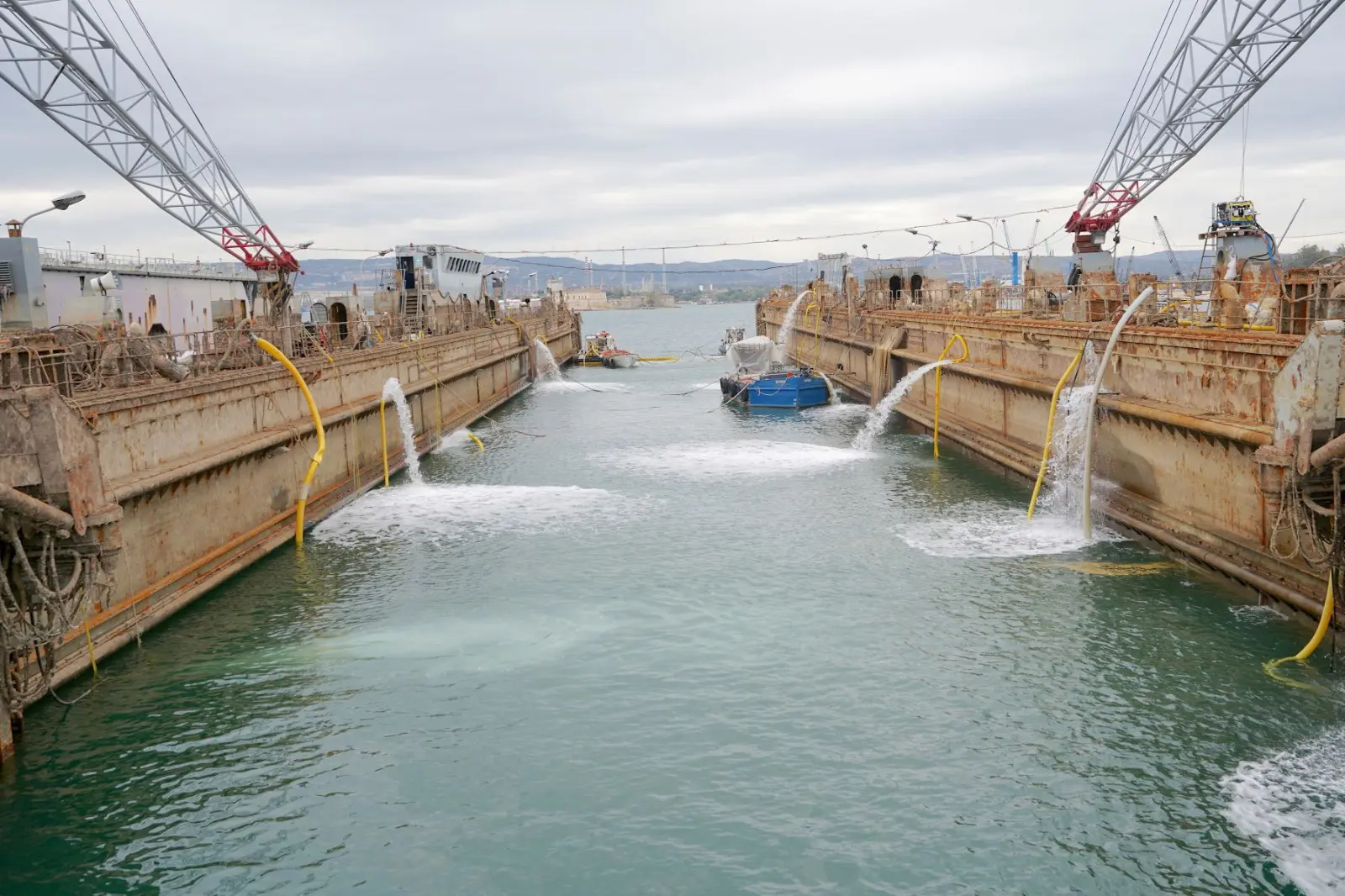 Il Cantiere Navale Noè di Augusta riporta a galla il bacino G053 di 6 mila tonnellate