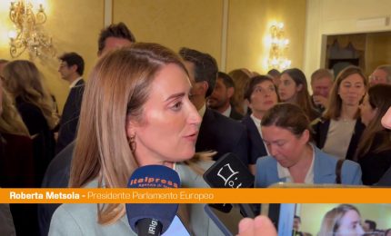 Ue, Metsola "Momento non facile, ma queste sfide dobbiamo combatterle insieme"