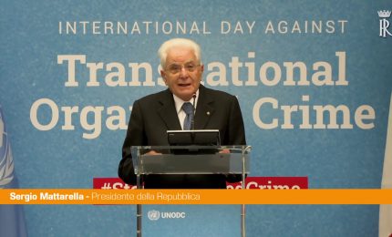 Mattarella "Cooperazione internazionale per vincere il crimine organizzato"