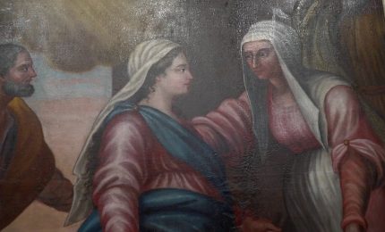 Banca del Fucino a sostegno dell'arte, restaurata "La Visitazione" a L'Aquila