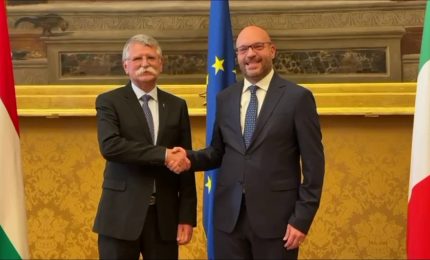 Fontana riceve il presidente del Parlamento ungherese Kover