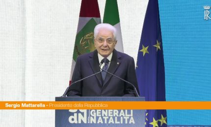 Mattarella "Tema natalità è vitale per il Paese, squilibri producono mutamenti"