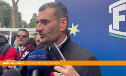 Ex Ilva, Decaro "La decarbonizzazione ha costi, lo Stato deve fare la sua parte"