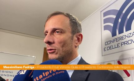 Fondi di coesione, Fedriga "Le Regioni devono essere centrali"