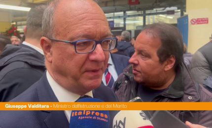 Valditara ""Ragazzi campani al top per l'italiano in seconda elementare"