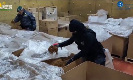 Scoperti due stabilimenti per la produzione illecita di tabacchi nel Lazio