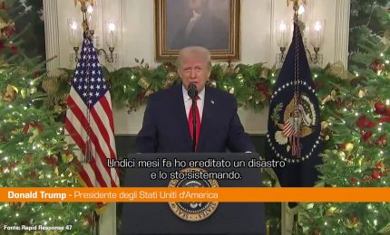 Trump "Ho ereditato un disastro,  ma adesso l'America &egrave; pi&ugrave; forte che mai"