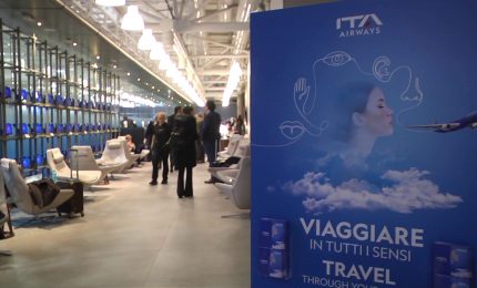 ITA Airways rinnova l'Hangar Lounge di Roma Fiumicino