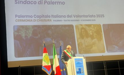 Palermo Capitale italiana del Volontariato 2025, Lagalla: &ldquo;Mattarella fondamentale riferimento morale&rdquo;