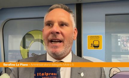 Milano, Metro 5 inaugura il treno brandizzato per le Olimpiadi