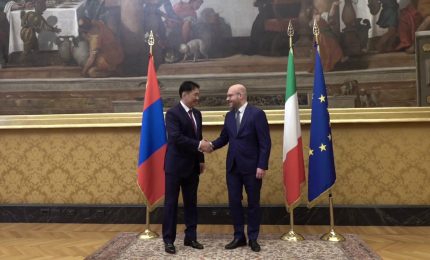 Fontana riceve il presidente della Mongolia