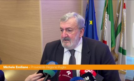 Quote AQP a comuni in Puglia, Emiliano "Chiuso percorso di messa in sicurezza"