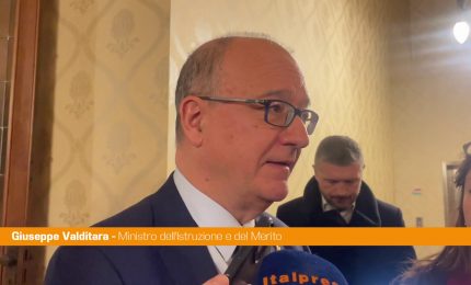 Valditara "Chi parla di repressione nelle scuole &egrave; fuori dalla realt&agrave;"