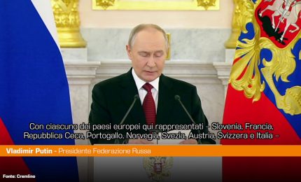 Putin "Rapporti con Italia e altri Paesi europei lasciano a desiderare"