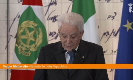 Mattarella "Nella Repubblica non c&rsquo;&egrave; posto per il veleno dell&rsquo;odio razziale"