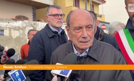 Maltempo, Schifani nel Messinese "Sul reperimento dei fondi siamo sereni"