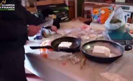 Scoperto laboratorio della cocaina nel cosentino, sequestro per un milione