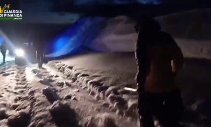 Bufera di neve sull'Etna, soccorse 5 persone rimaste bloccate in auto