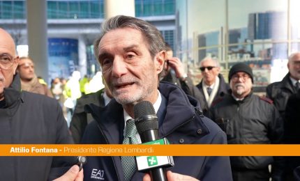 Fiamma olimpica in piazza della Regione Lombardia, Fontana "Ulteriore emozione"