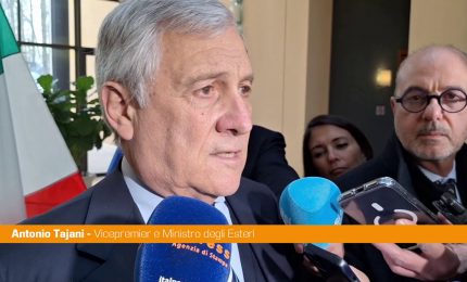 Tajani "Nobel a Trump? Giusto se si arriva a pace in Medio Oriente e Ucraina"