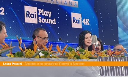 Sanremo, Pausini "'Heal the World' per messaggio di pace, mia figlia orgogliosa"