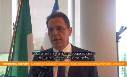 Ministro Sharipov &ldquo;Intensa cooperazione Italia-Uzbekistan in settore istruzione&rdquo;