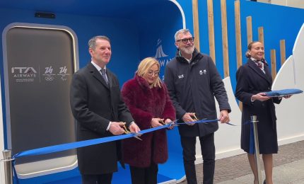 Ita Airways celebra i Giochi con lo showcasing "Skyway" a Milano