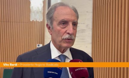 Bardi "Da Matera Capitale Mediterranea Cultura e Dialogo un messaggio di pace"