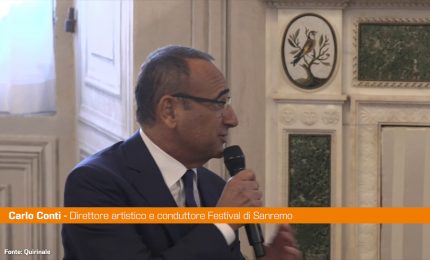 Sanremo, Conti a Mattarella "Celebreremo gli 80 anni della Repubblica"