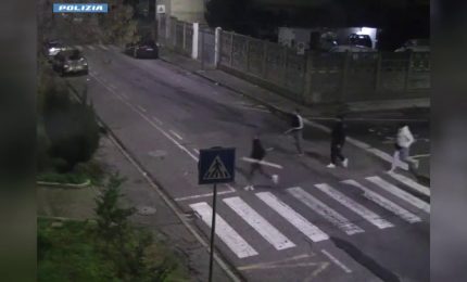 Maxi rissa in centro a Oristano, le immagini