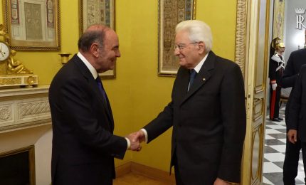 Mattarella riceve Bruno Vespa e la sua redazione per 30 anni di "Porta a Porta"