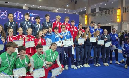 Scherma, l&rsquo;Italia dei Cadetti chiude in doppia cifra l&rsquo;Europeo di Tbilisi
