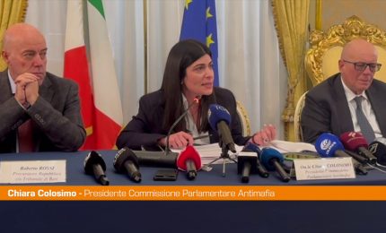 Commissione Antimafia a Bari, Colosimo "Non abbassiamo la guardia"