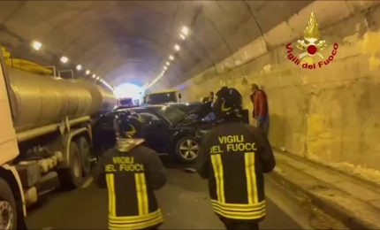 Maxi tamponamento in galleria sull'A20 Palermo-Messina, coinvolti 80 veicoli
