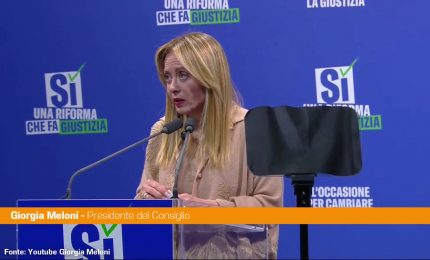 Referendum, Meloni "Occasione straordinaria, riforma giustizia serve a italiani"