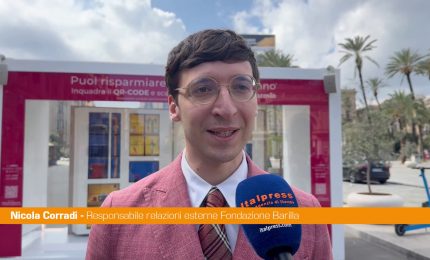 A Palermo l'installazione di Fondazione Barilla contro lo spreco alimentare