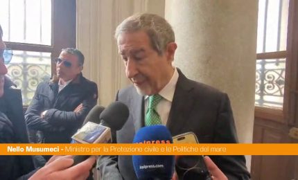 Musumeci "Dovremo convivere con le mareggiate e con i rischi naturali"