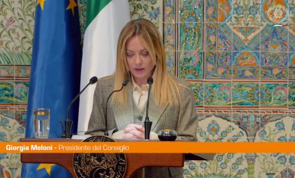 Italia-Algeria, Meloni "Rafforziamo cooperazione e flusso di gas"