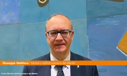 Valditara "Parlamento approvi rapidamente misure contro criminalit&agrave; giovanile"