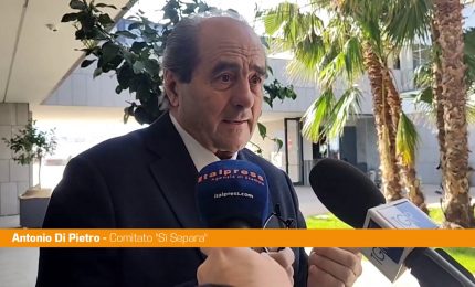 Referendum, Di Pietro "Si vota per la democrazia, non per partito o Governo"