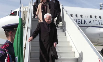 Mattarella atterrato all'aeroporto di Praga, al via visita in Repubblica Ceca