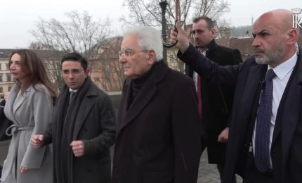 Mattarella visita il Ponte Carlo a Praga